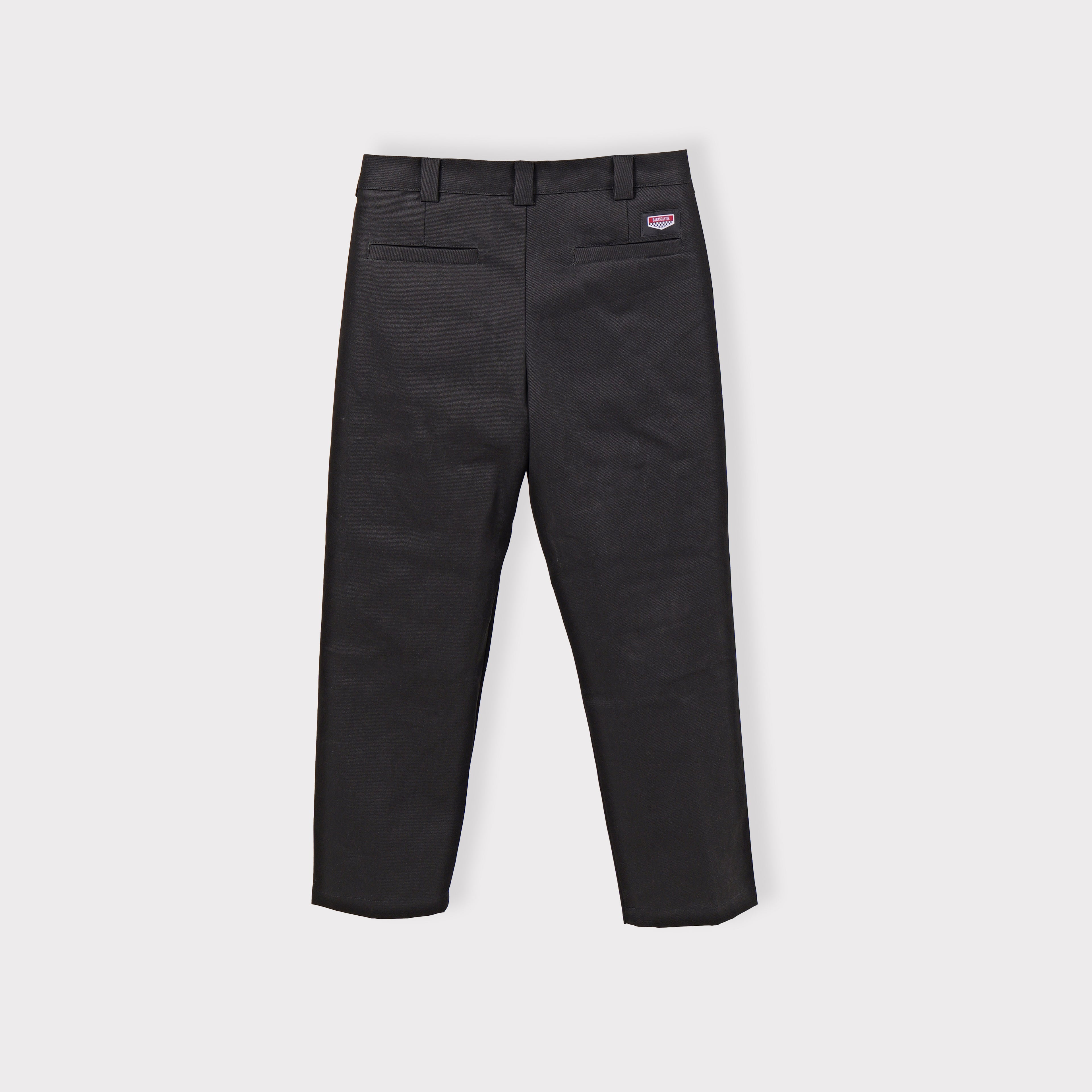 Celana workpants pria Barangantik Workner hitam tampak belakang