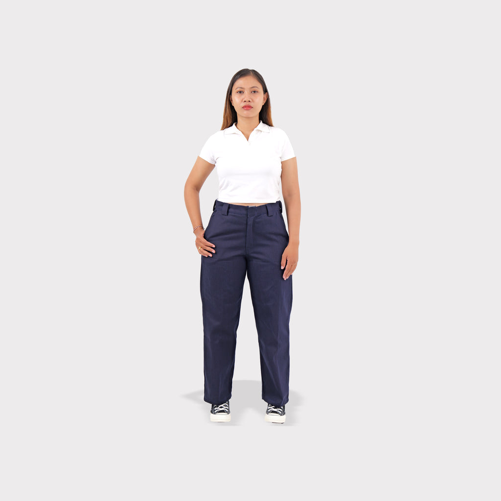 Celana workpants pria Barangantik Workner navy tampak depan