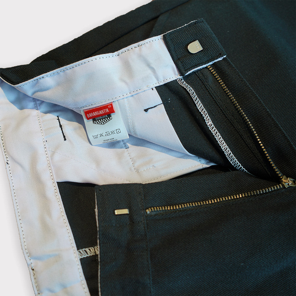 Celana workpants pria Barangantik Workner hitam detail